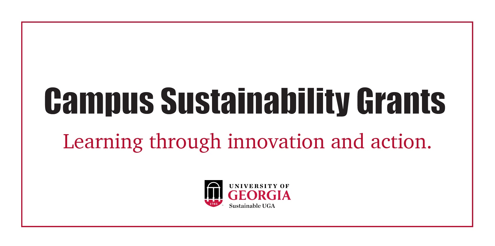 Campus Sustainability Grants Student Programs Sustainable UGA