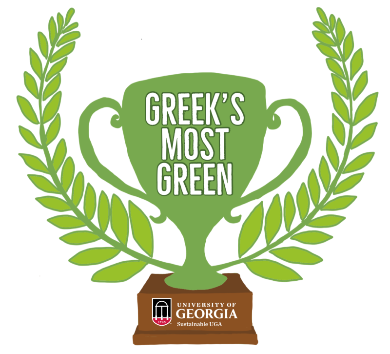 Greek's Most Green Award logo